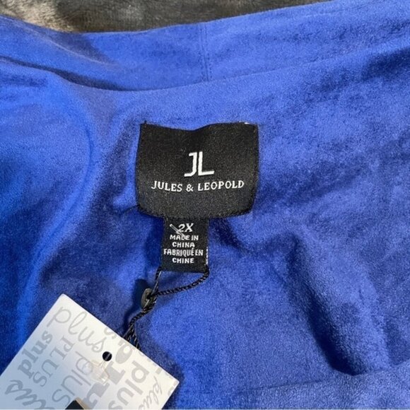 Jules & Leopold Blue Long Sleeve Cardigan Sweater 2X - Picture 5 of 8